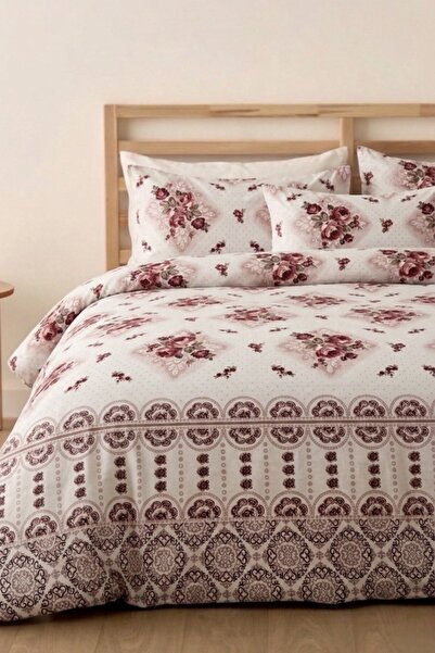 LaLiva Двойно спално бельо Gülendam с ластик - Комплект спално бельо от памук -