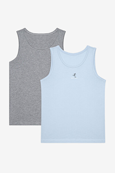 Penti Boys' Best Team Cotton 2-Piece Multi-Colored Undershirts