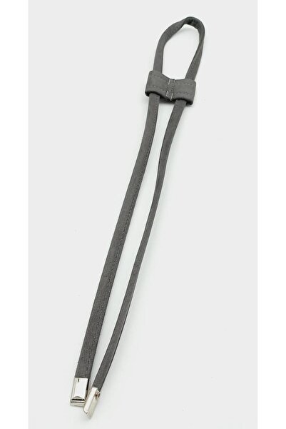 angel çanta aksesuar Γκρι Χρώμα Τεχνητό Δέρμα Nubuck Gathered Silver Metal