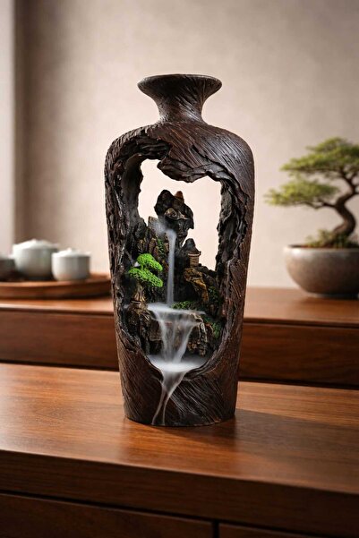 Yaratıcı sanatlar atölyesi Dekoratif Taş Dökme Şelale Geri Akış Tütsülük Vazo...