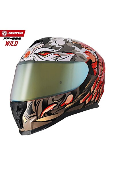 Scoyco Motosiklet Kaskı 869 Wild Tam Kapalı