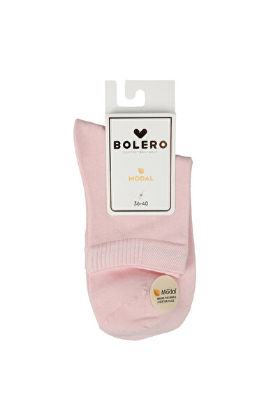 Bolero Kadın Lüks Düz Modal Çorap Pembe