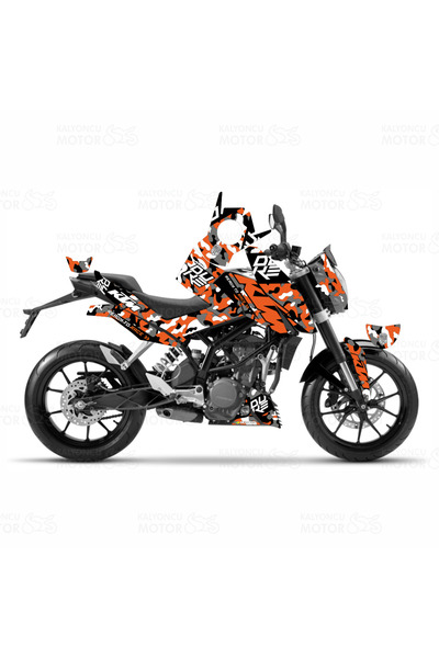 Genel Markalar KTM Duke 250 Camouflage Design Sticker Set (2011-2016)