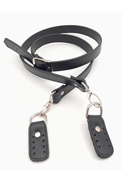 angel çanta aksesuar Πραγματικό δέρμα Μαύρη Μακριά Λαβή - Διπλή στρώση και Ασ...