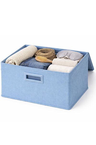 OEM Textile storage box, 40x30x25 cm - Blue
