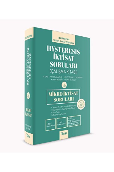 Temsil Kitap Hysteresis İktisat Soruları Cilt 1 - Mikro İktisat