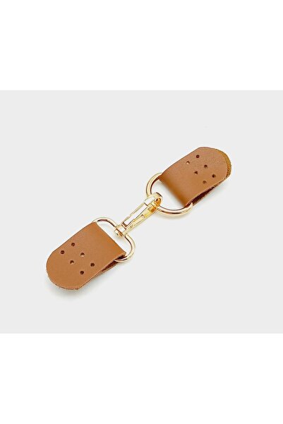 angel çanta aksesuar Μονόστρωτο τεχνητό δέρμα Tan Hooked Buckle Lock με ελαφρ...