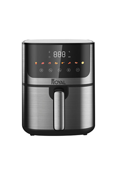 Royal مقلاة هوائية سعة 4.7 لتر، تحكم رقمي، RA-AFD4718، 1400 واط مع قابس BS