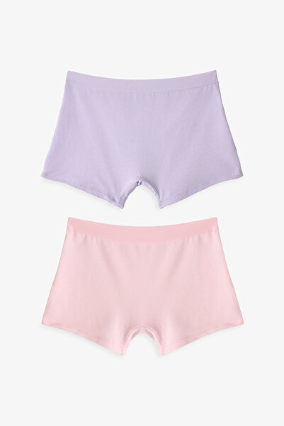 Penti Kız Çocuk Basic 2li Çok Renkli Uzun Boxer