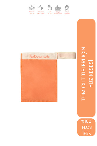 LET'SCRUB Yavruağzı Yüz Kesesi Floş Ipek Peeling Eldiveni Hassas Ciltler Için...