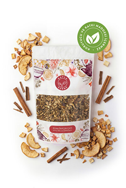 Kayla Gurme Elma Tarçın Çayı - Katkısız Koruyucusuz Kurutulmuş Elma Çayı - De...