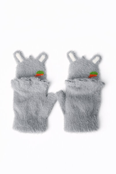 Ecrou Blue Carrot Detailed Gloves