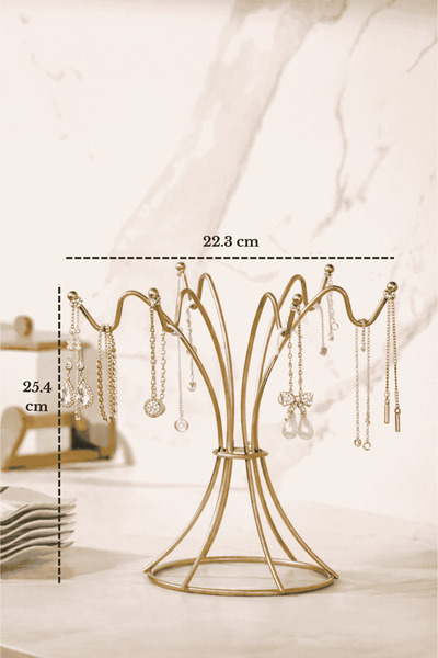 Edora Home Ματ χρυσή βάση για κοσμήματα, κολιέ, βραχιόλια, ροζάρια, από ανοξε...