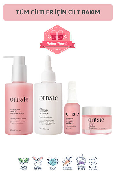 ORNATE Tüm Ciltler için Nemlendirici Peptit Hyaluronik Asit, Niacinamide içer...