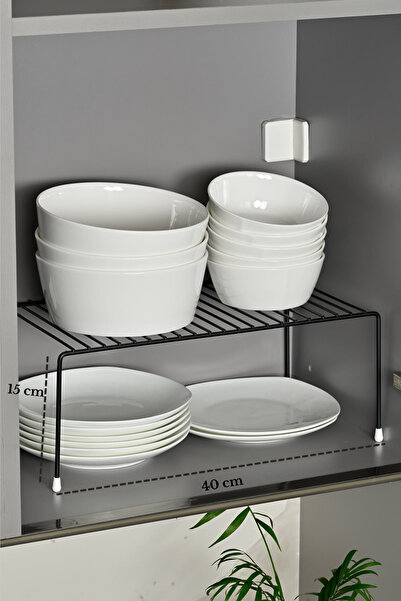 Edora Home رف سلكي منظم داخلي متعدد الأغراض باللون الأسود غير اللامع، منظم أو...