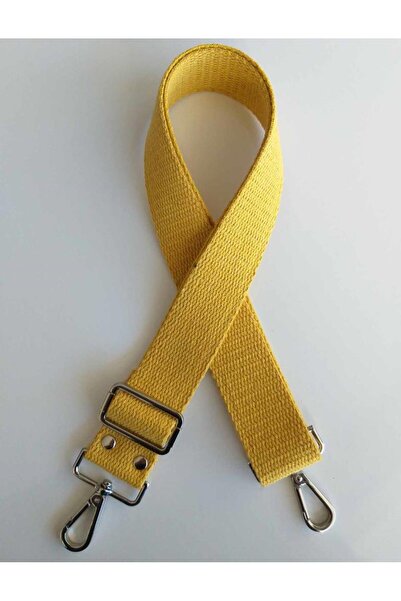 angel çanta aksesuar Βαμβακερή Στήλη 120Χ4 εκ. Ασημί Μεταλλικό Κίτρινο Μουσταρδί