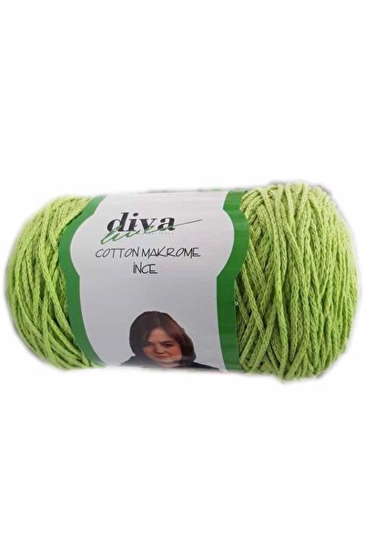 DİVA Αξεσουάρ Angel Çanta Diva Pamuk Makrome Φιστικί Λεπτή Νο: 34