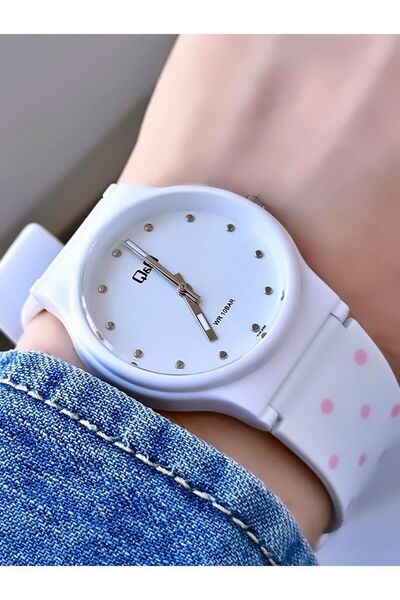 Q&Q Unisex Waterproof Plastic Cord Wrist Watch