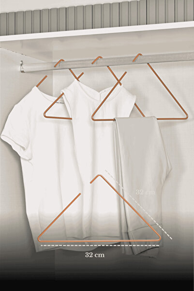 Edora Home Rose 10'Lu Üçgen Tişört, Elbise, Gömlek, Mayo Askısı, Şık Tasarım ...