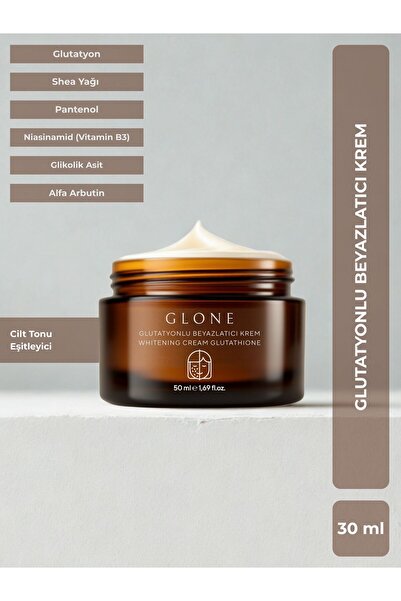 GLONE Glutatyonlu Beyazlatıcı Krem – Leke Karşıtı, Aydınlatıcı, Nemlendirici ...