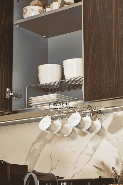 Edora Home Ασημί 10-τεμάχιο φορητό κρεμάστρα για ποτήρια, κούπες και φλιτζάνι...