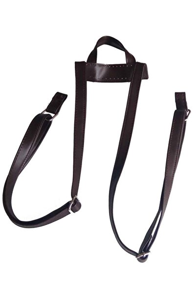 angel çanta aksesuar Λαβή σακιδίου πλάτης από συνθετικό δέρμα σε σκούρο καφέ