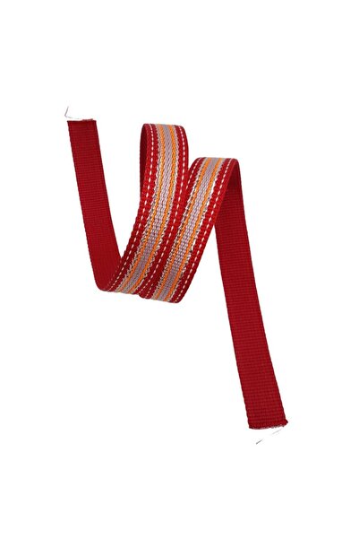 angel çanta aksesuar Angel Bag Accessory 3 cm Polyester Column Red Silver Gli...