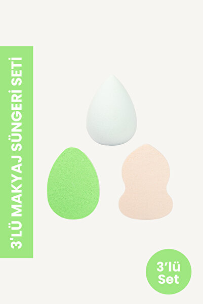 POP Beauty Makyaj Süngeri Seti, Buz Mavisi TYC00537718389