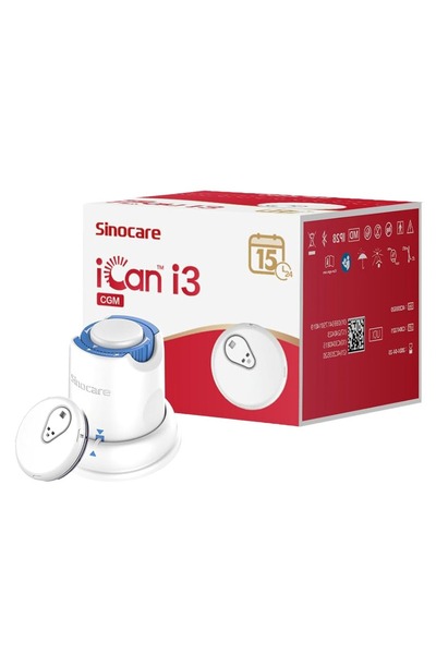 sinocare Senzor de monitorizare a glicemiei iCan i3 CGM, durată de viață a ba...