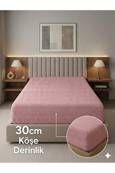 Miabella Home 100% βαμβακερό ελαστικό σεντόνι διπλού κρεβατιού με μαλακή υφή,...