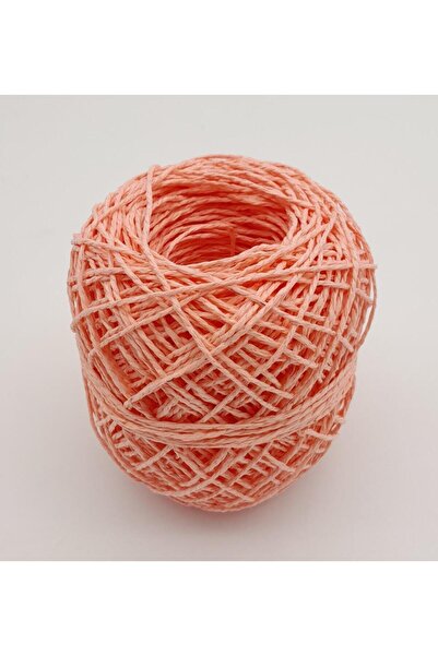 angel çanta aksesuar Χρώμα σολομού 50 γρ. Τυλιγμένο χάρτινο νήμα