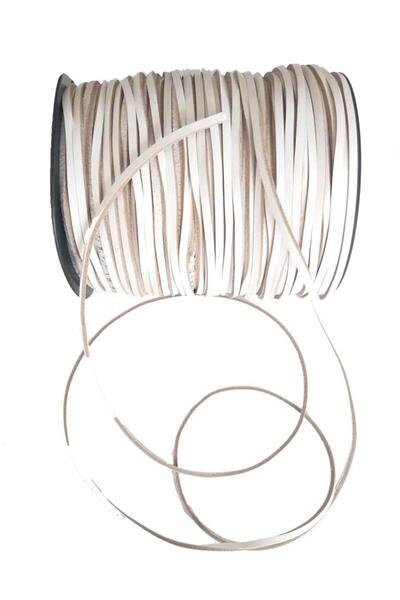 angel çanta aksesuar Λευκό Χρώμα Γνήσιο Δέρμα 3 χιλιοστά Λωρίδα Δερμάτινο Σχο...