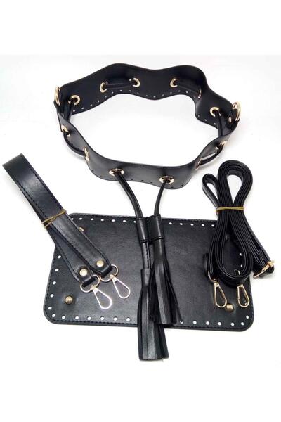 angel çanta aksesuar Σετ τσάντας μαύρου χρώματος