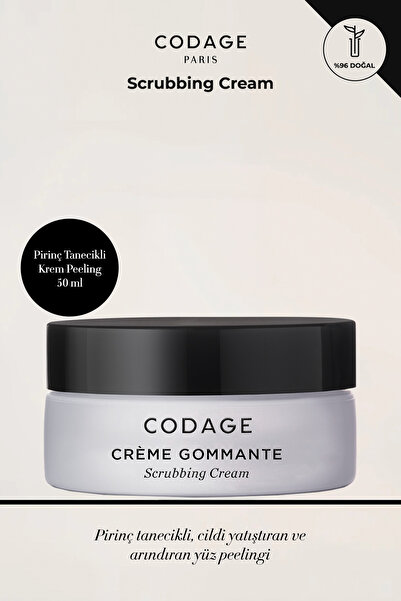 CODAGE PARIS Scrubbing Cream - Pirinç Granüllü Nemlendirici ve Yatıştırıcı Ze...