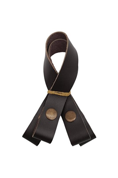 angel çanta aksesuar Αξεσουάρ Angel Bag 30 cm Πραγματικό δέρμα Σκούρο Καφέ Λα...