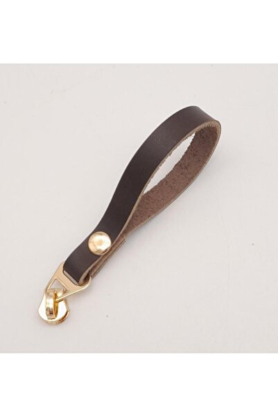 angel çanta aksesuar Καφέ πραγματικό δέρμα ελαφρύ χρυσό φερμουάρ με κρίκο