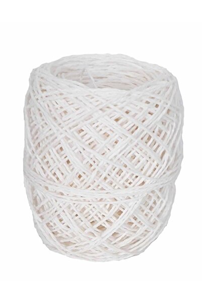 angel çanta aksesuar Λευκό 50 γρ. τυλιγμένο χάρτινο νήμα