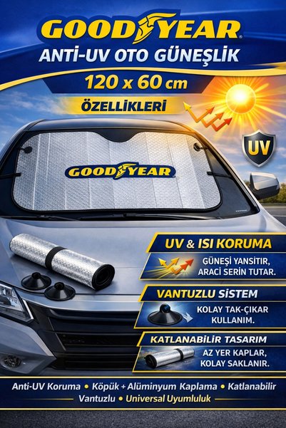 point marketing Parasolar pentru parbriz auto anti-uv 120 x 60 cm Parasolar auto cu ventuză în interiorul mașinii