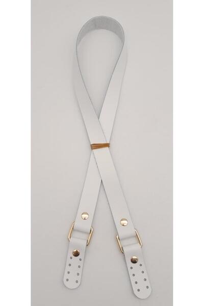 angel çanta aksesuar Λευκό Χρώμα Τετράγωνο Δύο Μοντέλα Λαβή Τσάντας από Γνήσι...