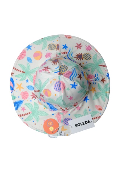 SOLEDA Uv Protection Reversible Adjustable Baby Kids Hat Beach Fun