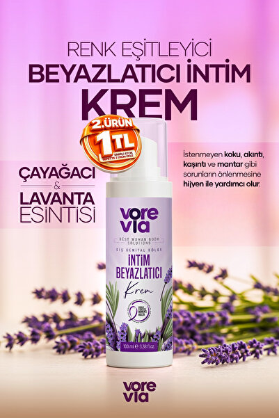 Vorevia Dış Genital Bölge Beyazlatıcı Koku ,Mantar, Siğil, Bikini Bölgesi Top...