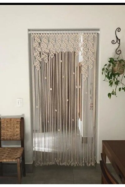 MEGAHOBİEVİ Makrome Fon Perde 90x200