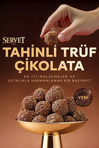 Servet Belçika Çikolatalı Tahinli Trüf 225g
