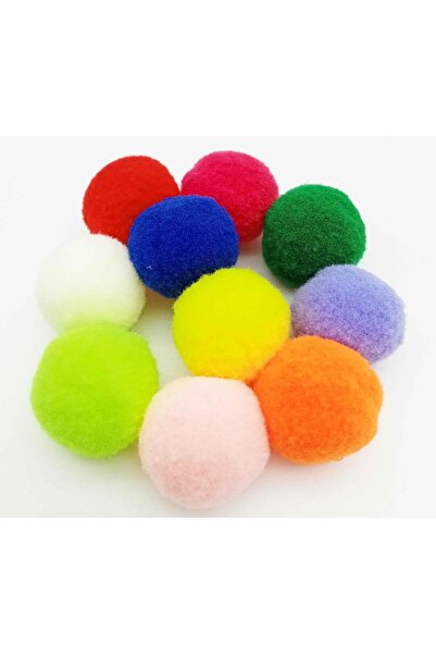 angel çanta aksesuar Mješovite boje 3 cm pompon 10lu