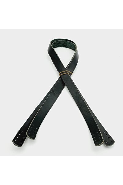 angel çanta aksesuar Μαύρο Χρώμα Γνήσιο Δέρμα 80Χ2 εκ. Διπλή Λαβή