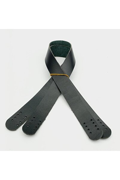 angel çanta aksesuar Μαύρο Χρώμα Γνήσιο Δέρμα 60Χ3 εκ. Διπλή λαβή