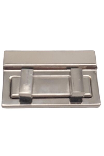 angel çanta aksesuar إكسسوار حقيبة Angel باللون الفضي - قفل 5.3x3.5 سم رقم: 87