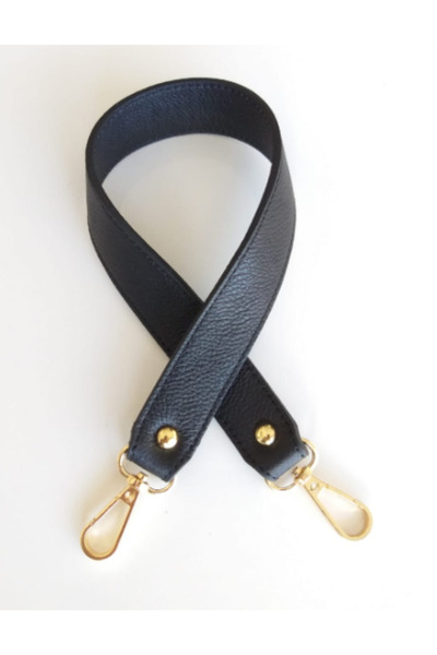 angel çanta aksesuar Πραγματικό δέρμα διπλής στρώσης, ραμμένη κοντή λαβή μαύρη