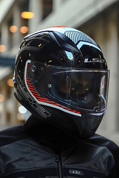 LS2 RAPID 2 EXTRA BEYAZ-KIRMIZI KASK