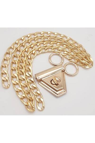 angel çanta aksesuar Σετ αλυσίδας μεσαίου πάχους σε ανοιχτόχρωμο χρυσό Νο:4